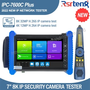 Probador de cámara de seguridad RSSRTENG 8K 7 pulgadas 4K CCTV cámara monitor prueba de red POE - Imagen 1 de 12