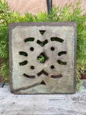 Marco de panel de pared vintage de madera tallada a mano pintado casa antigua corte Jali Foto 1 de 4