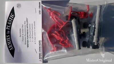 Armies in Plastic French & Indian War/American Revolution British Fortress Guns - Image 1 of 3