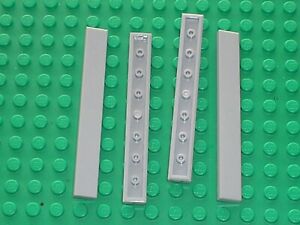 4 x LEGO Light Bluish Gray MdStone Tile 1x8 Ref 4162 Set 75153 70909 75277 10227