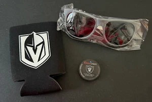 COORS LIGHT BEER SUNGLASSES & Las Vegas Golden Knights COOZIE SET Promo RAIDERS - Picture 1 of 5
