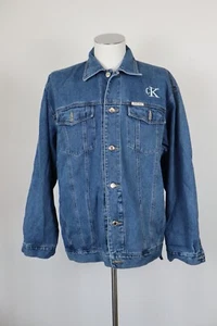 CALVIN KLEIN JEANS GIUBBINO DENIM COTONE UOMO Tg 3XL MAN CASUAL VINTAGE JACKET - Imagen 1 de 10