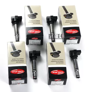 4x Ignition Coils Spark Plug Genuine For VW Audi Skoda Seat 1.4TSI 1.6FSI - Picture 1 of 5