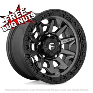 18 inch 18x9 Fuel D716 COVERT GUNMETAL BLACK wheel rim 8x170 +1 - Picture 1 of 1