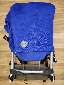RARE Vintage Rei Co-op Seattle Backpack External Metal Frame Strap Trek Blue! - Picture 1 of 15