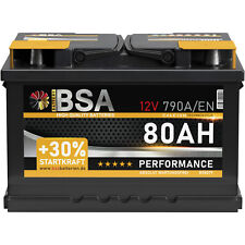 Produktbild - BSA Autobatterie 80Ah 12V +30% Power ersetzt 70Ah 72Ah 74Ah 75Ah 77Ah Batterie