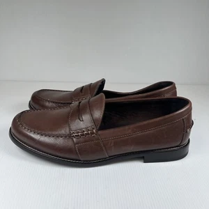Mocassino uomo Nunn Bush Noah Penny elegante casual scarpe slip on marrone NUOVO taglia 12 M - Foto 1 di 7