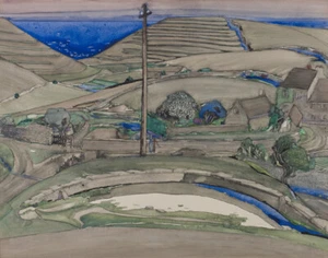 Charles Rennie Mackintosh The Downs Worth Matravers Canvas Print 16 x 20 - Picture 1 of 4