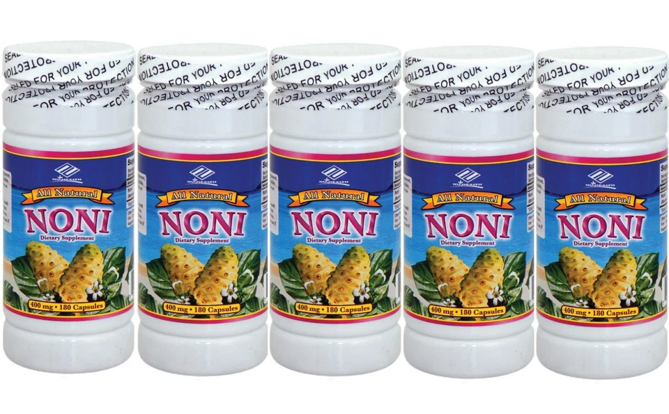 Nu-Health All Natural Noni 400mg Capsules - 2 Bottles