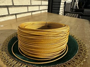 1m VINTAGE german Telefunken Western electric cable cotton insulated copper AC - Picture 1 of 7