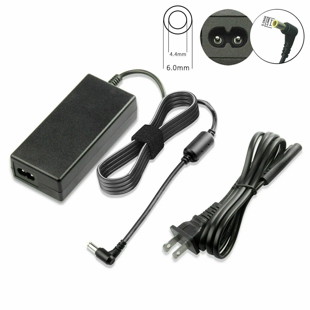 Power4Laptops Netzteil Für Sony Vaio VPCF13S1E/B – 19.5V, 6.15A Ladegerät Mit 6.5x4.4mm Stecker