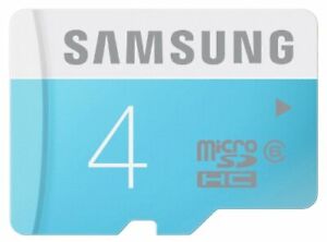 Samsung Memory 4GB Standard MicroSDHC Class 6 Memory Card with SD Adapter-New