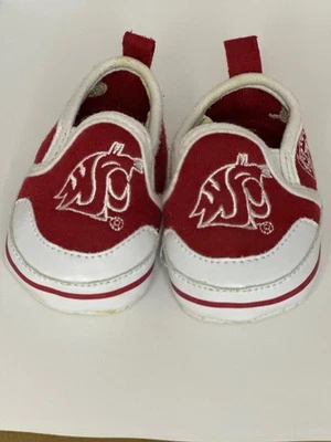 Zapatos infantiles de la Universidad Estatal de Washington (WSU) - Talla 1 - ¡Vamos cougs! Foto 1 de 4