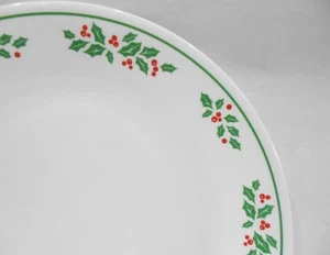 ❤️ NEW 1 Corelle WINTER HOLLY 10.25" Dinner PLATE 1991 Green Christmas Holiday - Picture 1 of 5