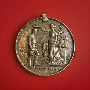 Ohio Civil War Service Medal. Tiffany & Co. ZEDOCK ANDREWS CoC. 46th. Reg. INF - Picture 1 of 5