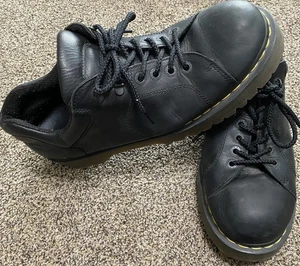 Scarpe Oxford Uomo DR MARTENS 8312 NERE Pelle Taglia 13 Stivali Grossi Grunge - Foto 1 di 8