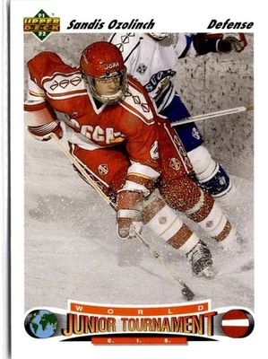 1991-92 Upper Deck #661 Sandis Ozolinch - Image 1 of 2