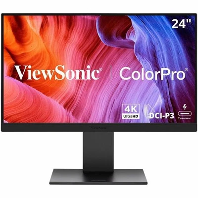 ViewSonic VP2488-4K 24 Inch 4K Mac-Ready Monitor with 100%sRGB, 98% DCI-P3, Pant - Image 1 of 4
