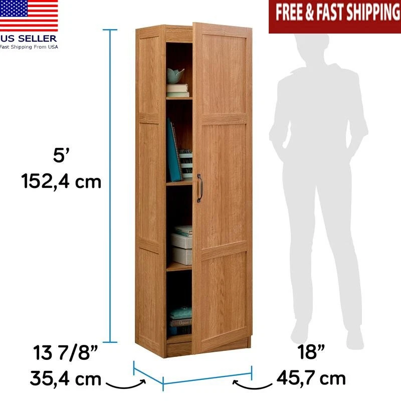 Gabinete de madera de ingeniería con estantes ajustables solución de almacenamiento de varias habitaciones nuevo Foto 1 de 1