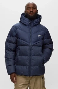 Nike Storm-Fit Puffer Jacket Navy Blue Windrunner Mens Primaloft Size Small New✅ - Picture 1 of 9