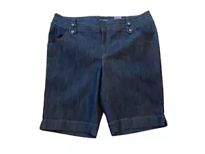 Bermuda pantaloncino denim nero Lane Bryant Venezia nuovo con etichetta - taglia 28 - Foto 1 di 9