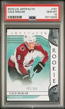 2019-20 Artifacts #161 Cale Makar RC /999 - Colorado Avalanche - PSA 10 GEM MT