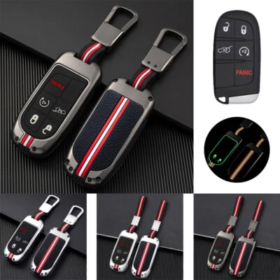 Zinc Alloy Silicone Car Key Case Cover For Jeep Grand Cherokee For Dodge Charger Foto 1 de 4