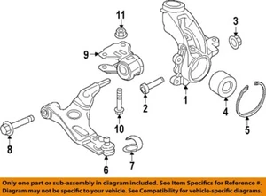 FORD OEM 19-20 Transit Connect Front Suspension-Knuckle Bolt Right W719924S439 - Picture 1 of 1