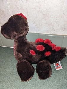 GANZ Webkinz CoCoa Dinosaur Plush Toy Stuffed Animal Brown Red Retired HM3389' - Picture 1 of 9