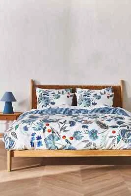 NWT Anthropologie Maeve Halley Organic Sateen Duvet Cover King 96" x 104" - Image 1 of 4