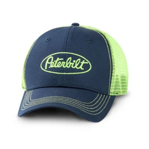 Peterbilt Motors Trucks neongrün & blau Snapback Mesh Trucker Cap/Mütze - Bild 1 von 1