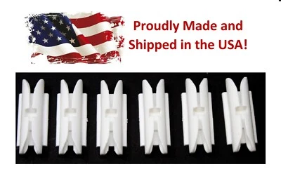 Headliner Bow Side Mounting Plastic Snap Clip 1967-1974 A F X Body 6 Pack - Image 1 of 4