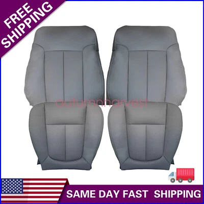 2011-16 For Ford F250 F350 XL Work Truck Both Side Bottom & Top Seat Cover Gray Foto 1 de 4