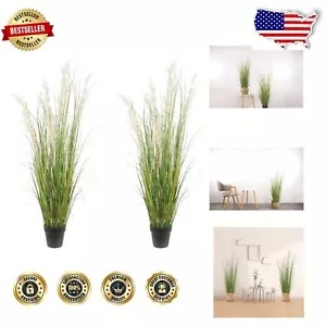 Elegant Artificial Plant Decor - 47In Faux Grass for Indoor and Outdoor Use - Picture 1 of 8