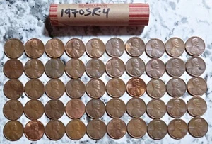 1 Roll 1970-1981 P D And/Or S U.S. Lincoln Memorial Pennies Copper 1970'SR-4 - Picture 1 of 6