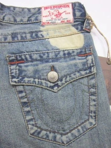 NUEVOS JEANS DE MUJER TRUE RELIGION 15 DESTRUIDOS SECCIÓN #503 FLARE TALLA 28 X 30.5 - Imagen 1 de 8