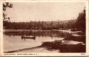 Carte postale Lac Eaton près de Long Lake New York POSTÉE - Photo 1/2
