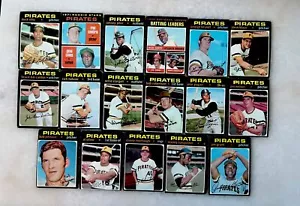 1971 Topps Baseball Lot-17 Pittsburgh PIRATES -World Champs-Stargell FREE SHIP🔥 - Picture 1 of 6