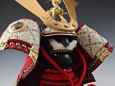 Beautiful Vintage Japanese Samurai Display Kabuto Helmet Pure Silk Tsushima HTF