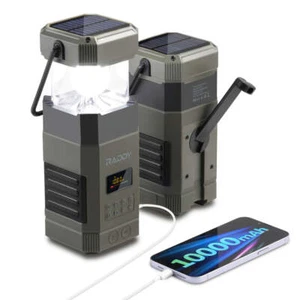 Raddy SL10 Emergency Radio 10000mAh Hand Crank Camping Lantern IPX6 Bluetooth - Picture 1 of 7