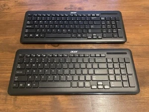ACER (x2) wireless keyboards SK-9662 (need USB receivers) - Picture 1 of 5
