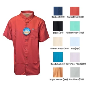 Columbia Men's Shirt Slack Tide PFG Camp Shirt UPF 50 S/S - Picture 1 of 12