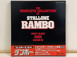 RAMBO The Complete Collection of Stallone Laserdisc 3 LD Box Set Japan W/ Obi - Bild 1 von 12