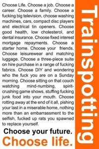 Trainspotting Choose Life 1996 Vintage Poster Print Movie Film Quote Renton - Picture 1 of 2