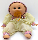 1990 VTG Uneeda Blue Sleepy Eye Baby Doll Pacifier Cabbage Patch Kids Family 12"