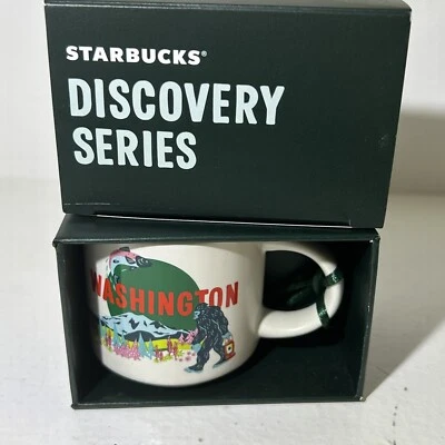 Starbucks WASHINGTON State Discovery Series  ORNAMENT Expresso Mini Mug 2 oz NEW - Image 1 of 4