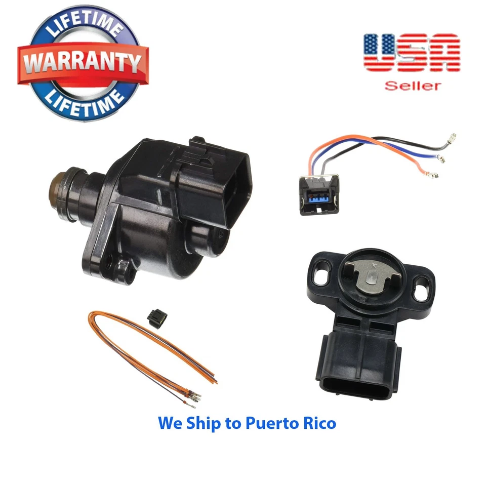 2 X Control de aire de ralentí y sensor TPS + 2 CONECTORES Se adapta a Hyundai Sonata 2,4 L Foto 1 de 4