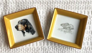 HERMÈS Mini Tablett Set Hund & Hase Keramik Teller - Bild 1 von 6