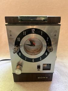 💙Radio orologio analogico Sony vintage anni 60 venatura legno cromato-TESTATO FUNZIONA BENISSIMO! - Foto 1 di 8