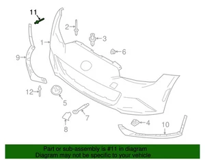 Mazda OEM CX-5/CX-7/Mazda3/5/RX-8 Bumper Cover Rivets BN8F50355 NIP (5 rivets - Picture 1 of 2